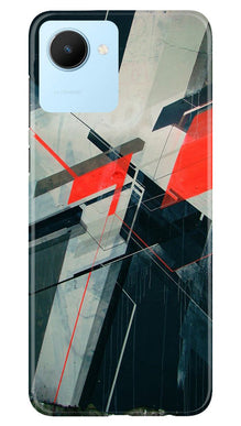 Modern Art Mobile Back Case for Realme C30 (Design - 199)