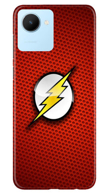 Superheros Logo Mobile Back Case for Realme C30 (Design - 220)