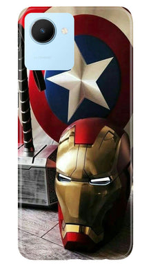 Captain America Shield Mobile Back Case for Realme C30 (Design - 222)