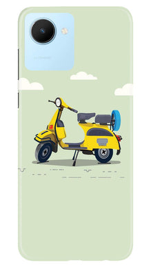 MotorCycle Mobile Back Case for Realme C30 (Design - 228)