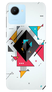Diffrent Four Color Pattern Mobile Back Case for Realme C30 (Design - 244)