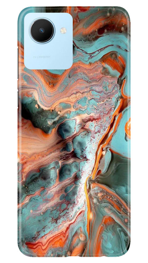 Marble Texture Mobile Back Case for Realme C30 (Design - 270)