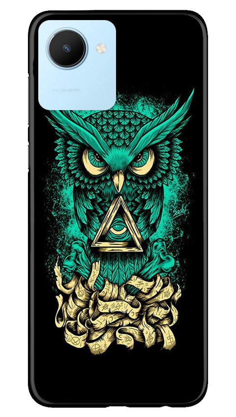 Owl Mobile Back Case for Realme C30 (Design - 317)