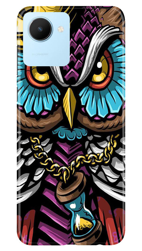 Owl Mobile Back Case for Realme C30 (Design - 318)
