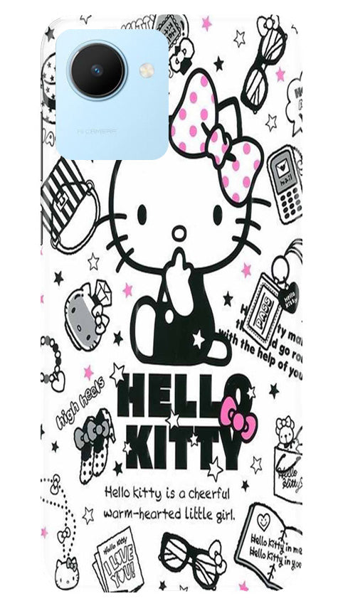 Hello Kitty Mobile Back Case for Realme C30 (Design - 320)