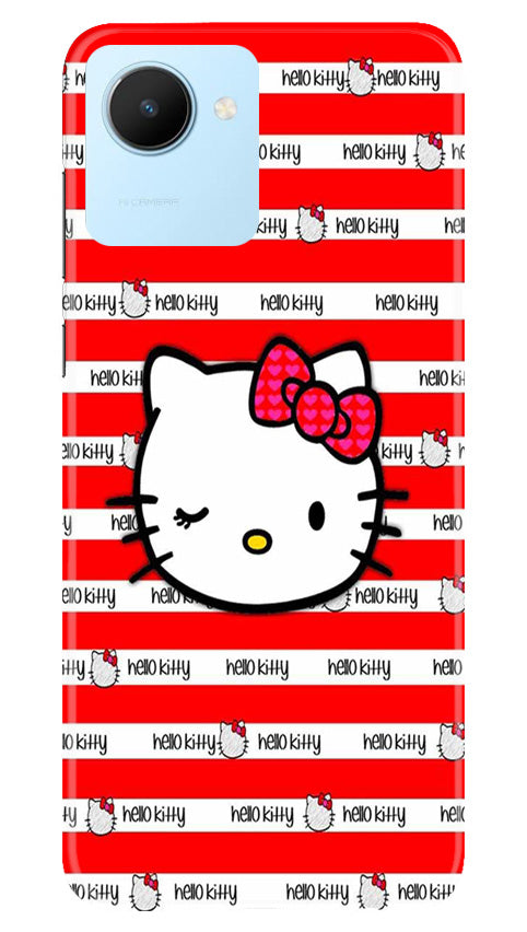 Hello Kitty Mobile Back Case for Realme C30 (Design - 323)