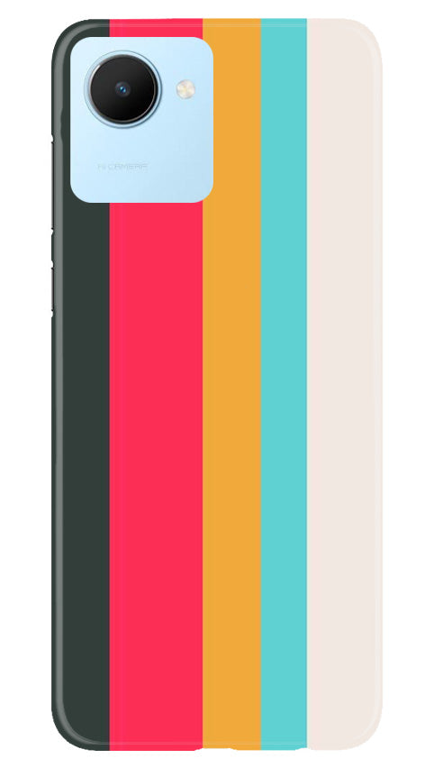 Color Pattern Mobile Back Case for Realme C30 (Design - 328)