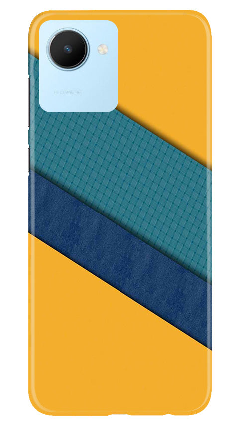Diagonal Pattern Mobile Back Case for Realme C30 (Design - 329)