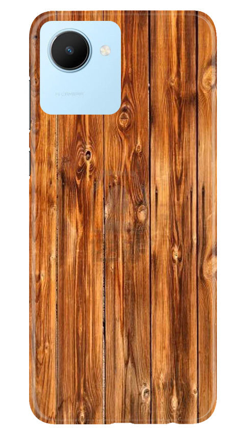 Wooden Texture Mobile Back Case for Realme C30 (Design - 335)