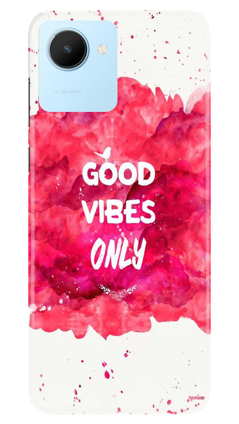 Good Vibes Only Mobile Back Case for Realme C30 (Design - 351)