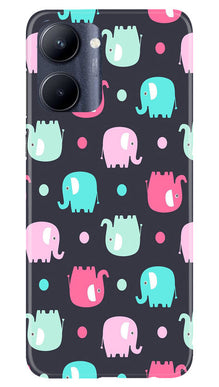Elephant Baground Mobile Back Case for Realme C33 (Design - 44)