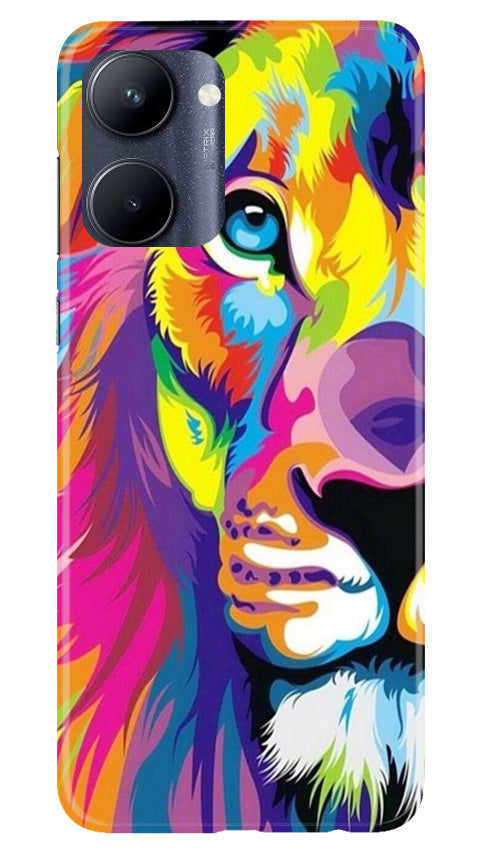 Colorful Lion Case for Realme C33  (Design - 110)