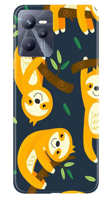 Racoon Pattern Mobile Back Case for Realme C35 (Design - 2)