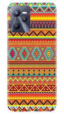 Zigzag line pattern Mobile Back Case for Realme C35 (Design - 4)