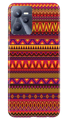 Zigzag line pattern2 Mobile Back Case for Realme C35 (Design - 10)