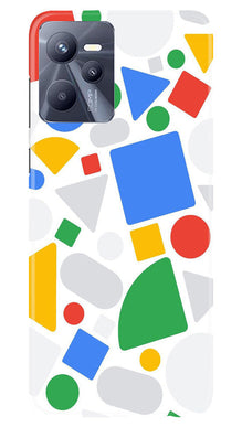 Circul Squar & Tringle Art Mobile Back Case for Realme C35 (Design - 18)