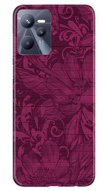 Purple Backround Mobile Back Case for Realme C35 (Design - 22)