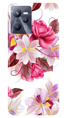 Beautiful flowers Mobile Back Case for Realme C35 (Design - 23)