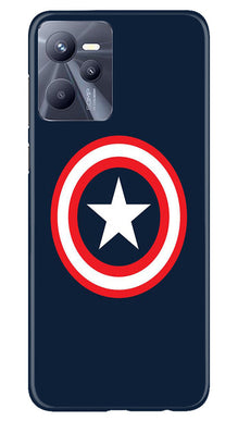 Captain America Mobile Back Case for Realme C35 (Design - 42)