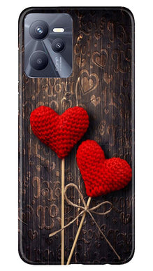 Red Hearts Mobile Back Case for Realme C35 (Design - 80)