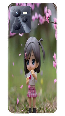 Cute Girl Mobile Back Case for Realme C35 (Design - 92)