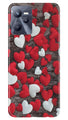 Red White Hearts Case for Realme C35  (Design - 105)