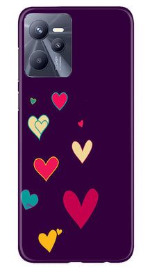Purple Background Mobile Back Case for Realme C35  (Design - 107)