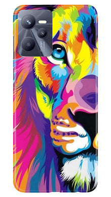 Colorful Lion Mobile Back Case for Realme C35  (Design - 110)