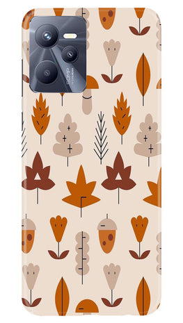 Leaf Pattern Art Case for Realme C35(Design - 132)