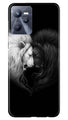 Dark White Lion Case for Realme C35  (Design - 140)