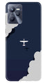 Clouds Plane Case for Realme C35 (Design - 165)