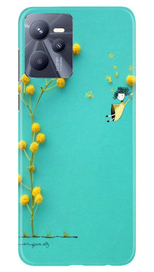 Pink Pattern Mobile Back Case for Realme C35 (Design - 184)