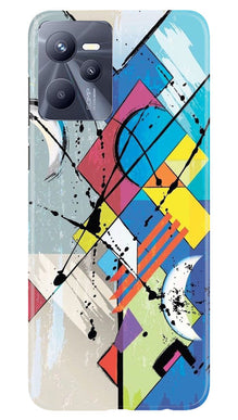 Modern Art Mobile Back Case for Realme C35 (Design - 203)