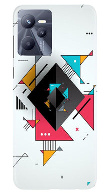 Diffrent Four Color Pattern Mobile Back Case for Realme C35 (Design - 244)