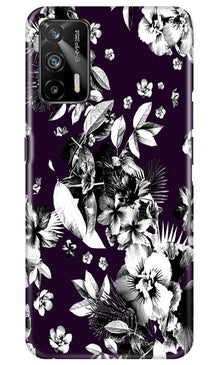 white flowers Mobile Back Case for Realme GT (Design - 7)