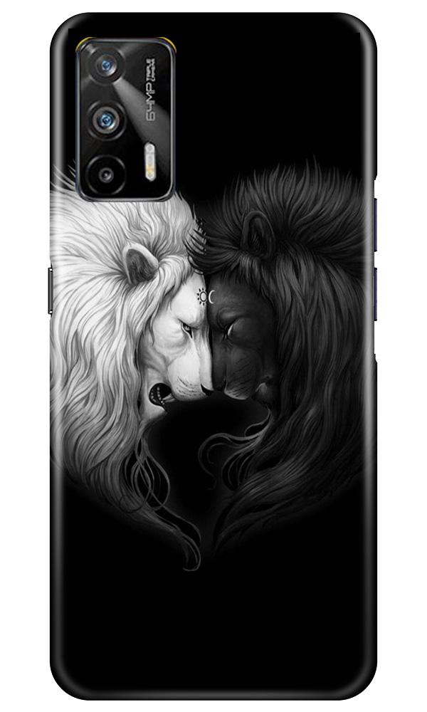 Dark White Lion Case for Realme GT(Design - 140)