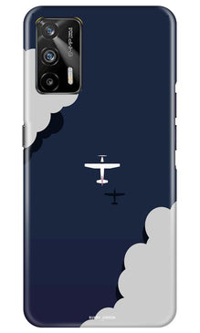 Clouds Plane Mobile Back Case for Realme GT (Design - 196)
