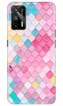 Pink Pattern Mobile Back Case for Realme GT (Design - 215)