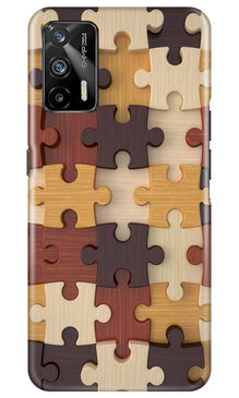 Puzzle Pattern Mobile Back Case for Realme GT (Design - 217)