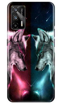 Wolf fight Mobile Back Case for Realme GT (Design - 221)