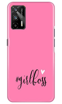 Girl Boss Pink Mobile Back Case for Realme GT (Design - 269)