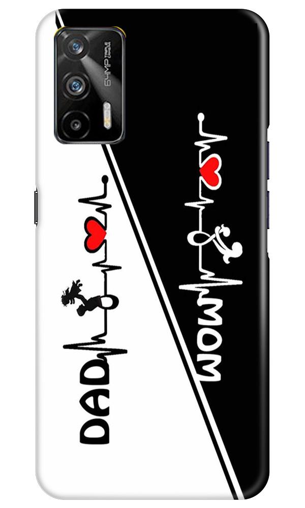 Love Mom Dad Mobile Back Case for Realme GT (Design - 385)