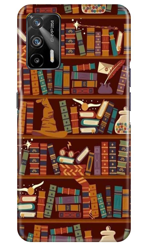 Book Shelf Mobile Back Case for Realme GT (Design - 390)
