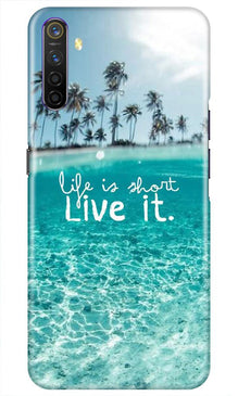 Life is short live it Mobile Back Case for Realme X2 (Design - 45)