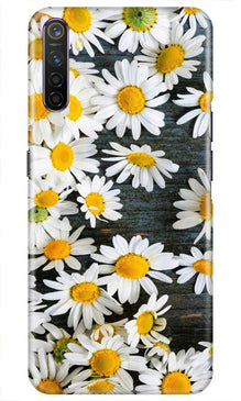 White flowers2 Mobile Back Case for Realme X2 (Design - 62)