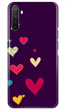 Purple Background Mobile Back Case for Realme X2  (Design - 107)