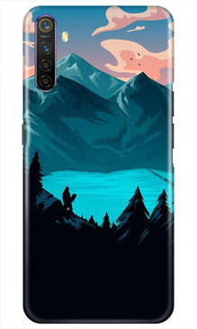 Mountains Mobile Back Case for Realme X2 (Design - 186)