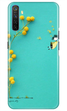 Flowers Girl Mobile Back Case for Realme X2 (Design - 216)