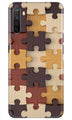 Puzzle Pattern Case for Realme X2 (Design No. 217)