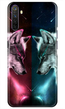 Wolf fight Mobile Back Case for Realme X2 (Design - 221)